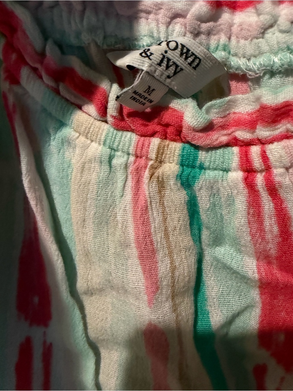 crown & ivy Pink Multi-Stripe Women's Blouse